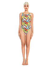 Yingfa Digital Print One-Piece Swimsuit, купальник