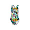 Купальник женский Yingfa Digital Print One-Piece Swimsuit 708