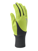 NIKE MEN'S ELEMENT THERMAL RUN GLOVES S VOLT/ANTHRACITE, мужские перчатки для бега