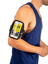 NIKE LEAN ARM BAND BLACK/BLACK/SILVER OSFM, чехол на руку