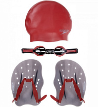 SPEEDO PERFORMANCE TRAINING PACK AU RED, набор для плавания