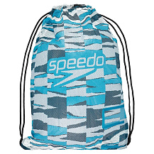 PRINTED MESH BAG AU BLUE/BLACK, мешок